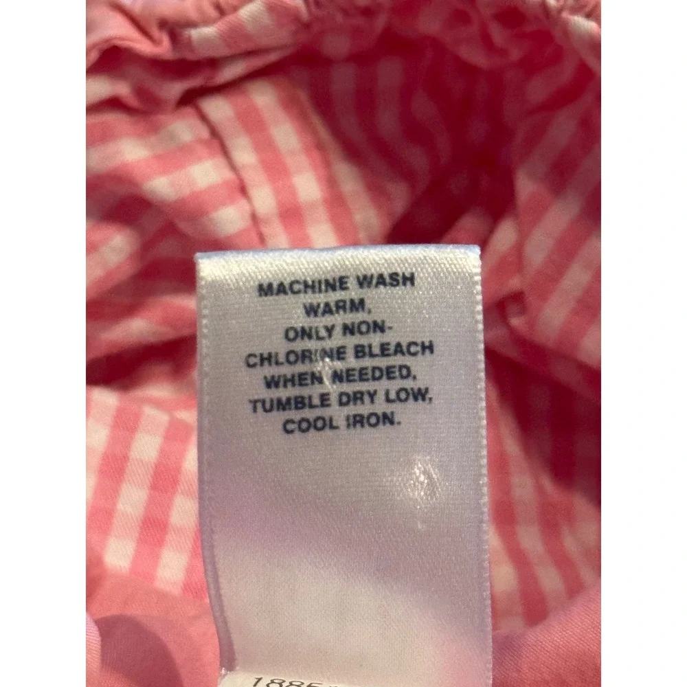 Baby Gap Pink Hooded Gingham Lined Jacket Girls 12-18 Months RN 54023